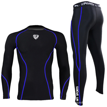 Stock Men Blue Rash Guard Nylon Spandex SRC-103